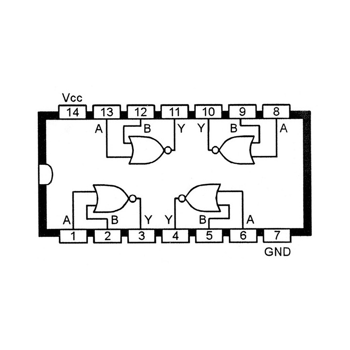 Compuerta NOR 74LS02