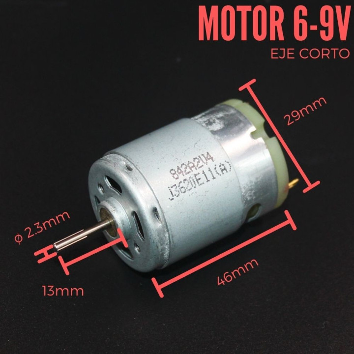 Motor DC  6V Eje Corto