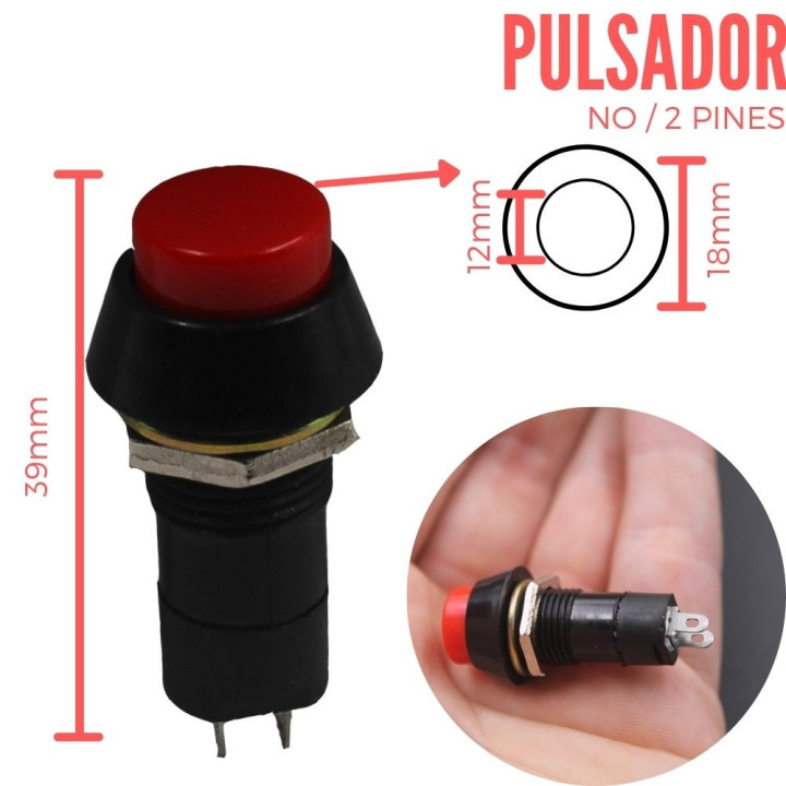 Pulsador de Chasis  Largo