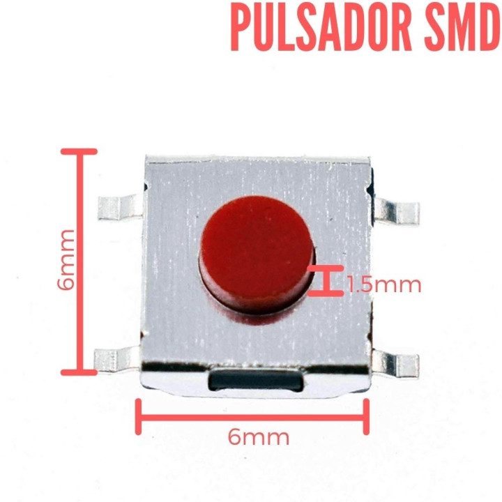 Pulsador SMD 6X6X4.3mm