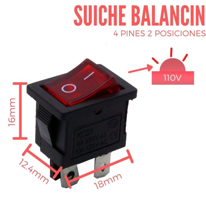 Suiche Balancin 4 Pines 10A