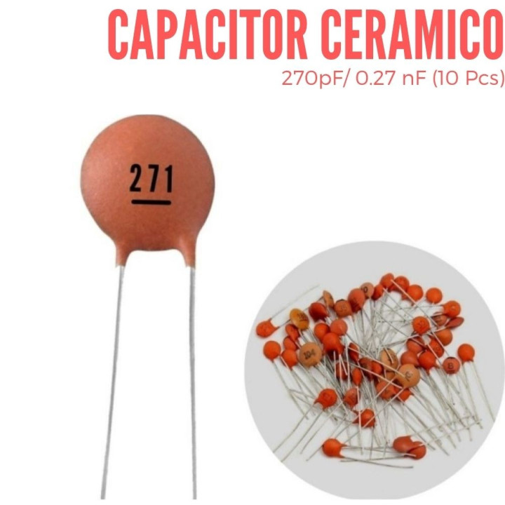 Capacitor Cerámico 270pF  (271)