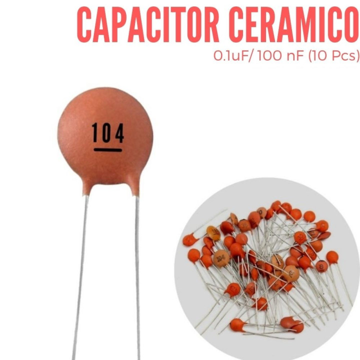 Capacitor Ceramico 0.1uF  (104)