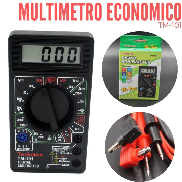 Multímetro Económico TM-101B