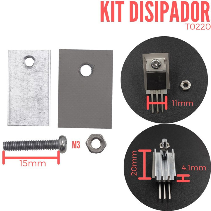 Kit Disipador TO220