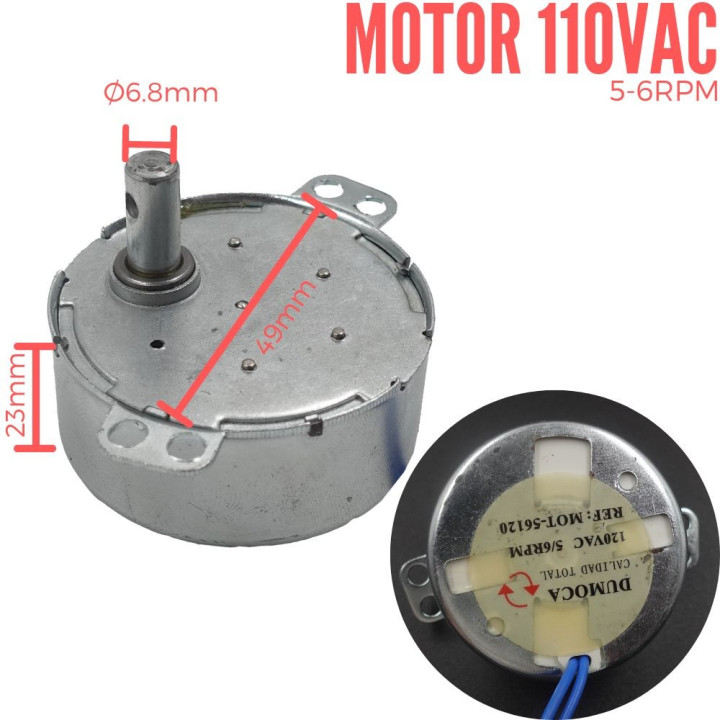 Motor AC 110V 5-6RPM (DUMOCA)