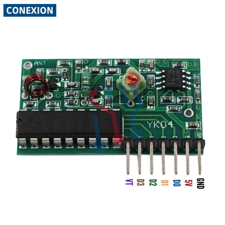 Tarjeta Receptor  4 CH 315Mhz
