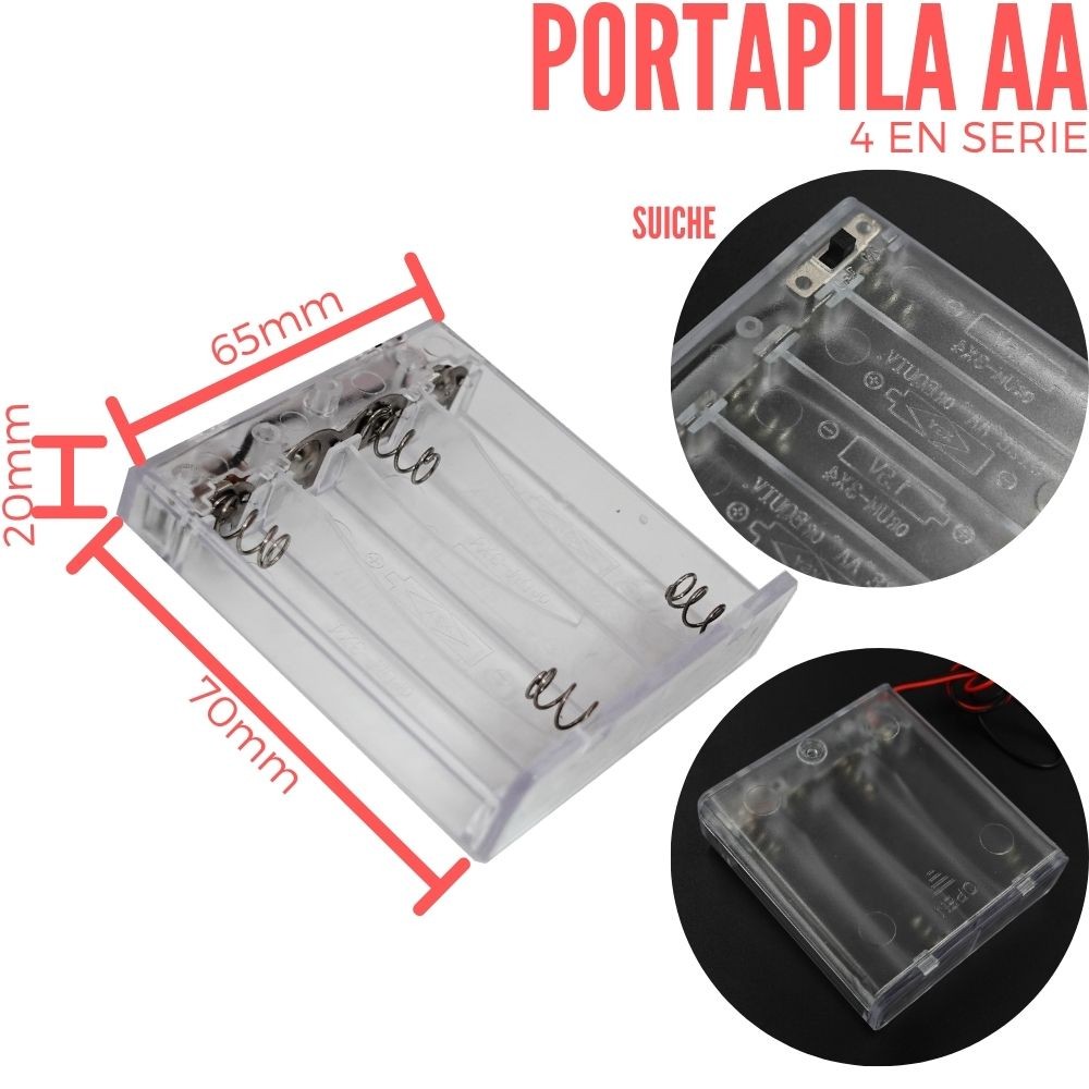 Porta Batería AAx4