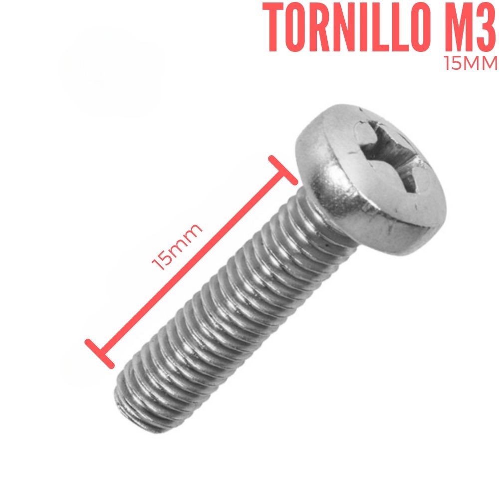 100 Tornillos M3 de 25 mm.